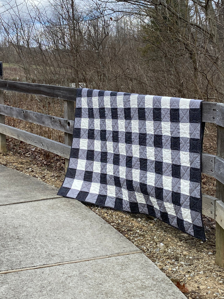 Made You Look!  NO CUT Easy Buffalo Check Quilt