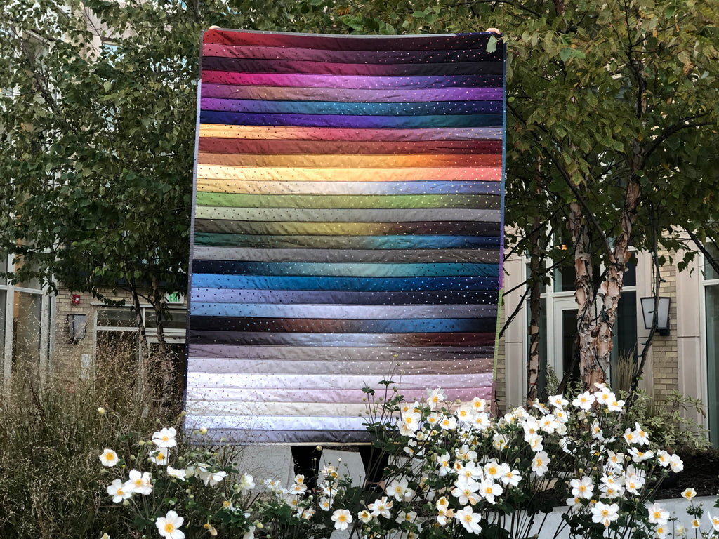 Gem Stones Rolie Polie Strip Quilt Tutorial