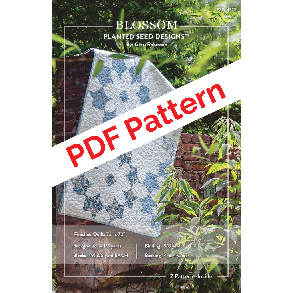 planted seed quilt designs Blossom and Flower Patch Blossoms PDF Quilt Patterns – Planted Seed Designs
