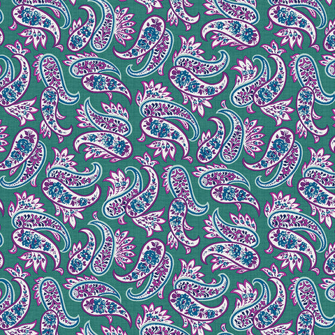 COMING SOON! NEW! Brilliance Paisley Teal (C14225-Teal)