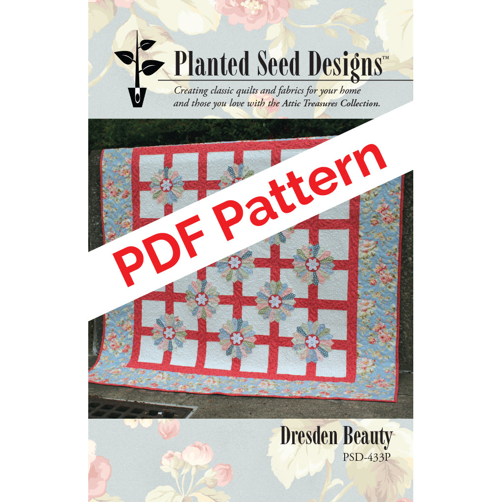 planted seed quilt designs Dresden Beauty PDF Quilt Pattern – Planted Seed Designs
