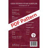 Gem Stones Star Sampler PDF Quilt Pattern