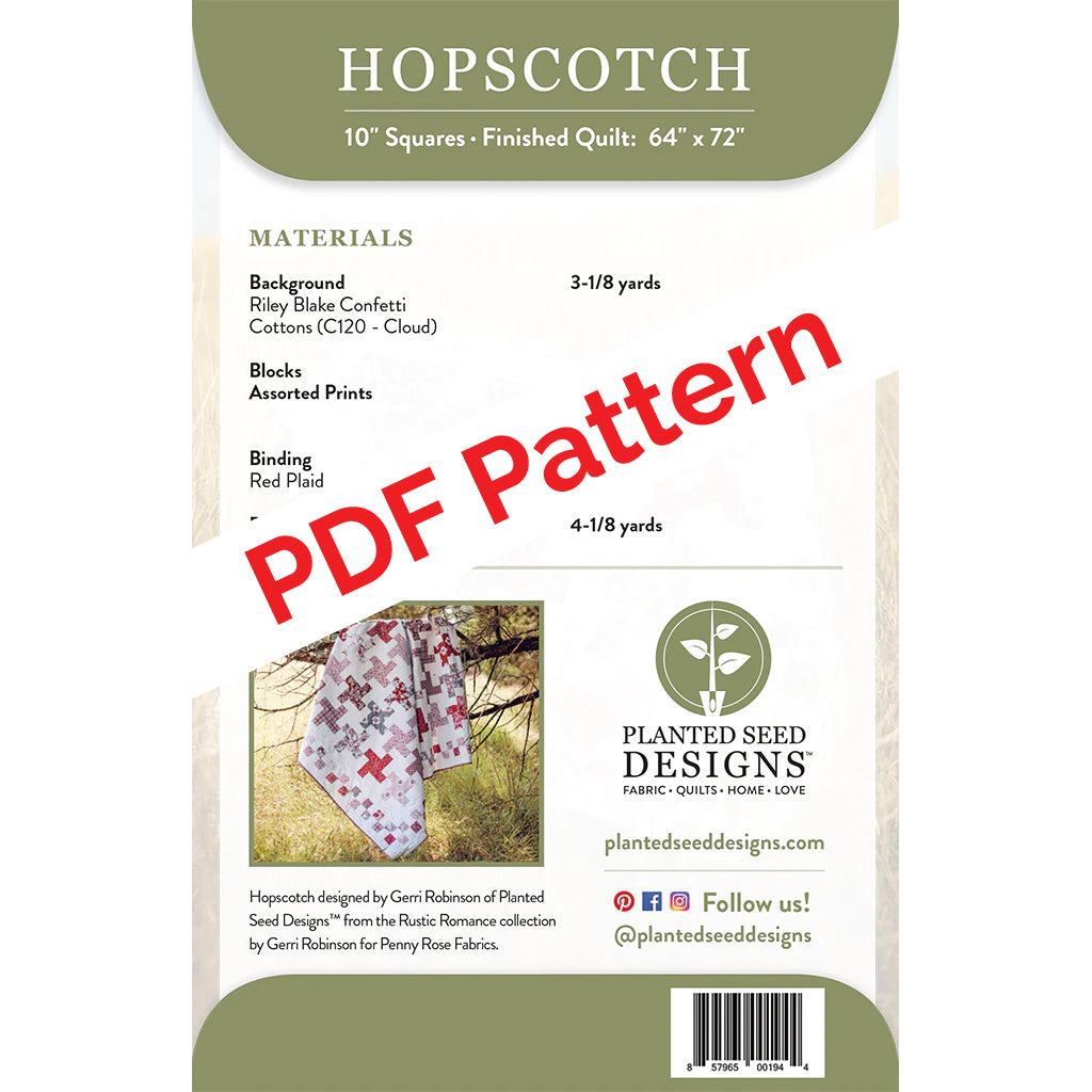 planted seed designs patterns Hopscotch PDF Quilt Pattern – Planted Seed Designs