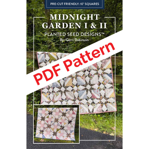 Midnight Garden I and II PDF Quilt Pattern