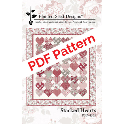 Stacked Hearts PDF Quilt Pattern