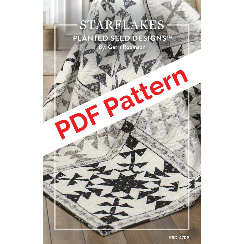 planted seed quilt designs Starflakes PDF Quilt Pattern – Planted Seed Designs
