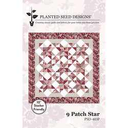 9 Patch Stars Quilt Pattern (PSD-403P)