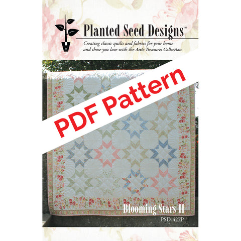 Blooming Stars II PDF Quilt Pattern