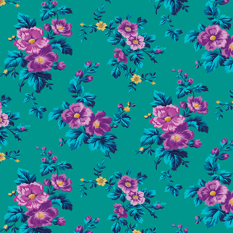 COMING SOON!  NEW!  Brilliance Main Print Teal (C14220-Teal)