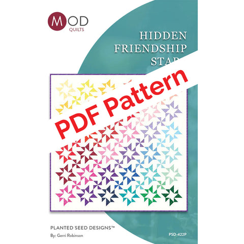 Hidden Friendship Stars PDF Quilt Pattern