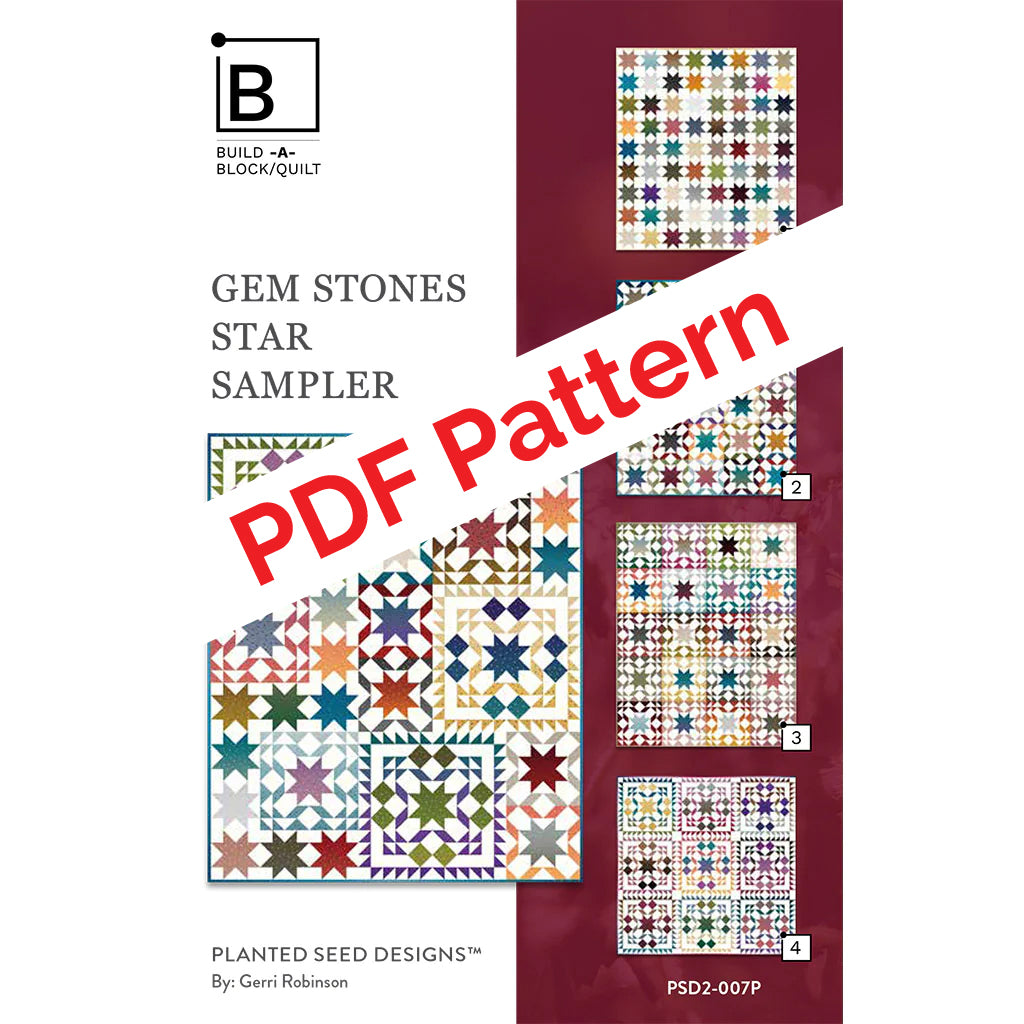 Gem Stones Star Sampler PDF Quilt Pattern – Planted Seed Designs