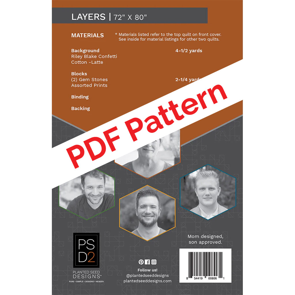 Layers PDF Quilt Pattern – Planted Seed Designs