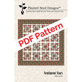 Sentiment Stars PDF Quilt Pattern