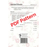 Stacked Hearts PDF Quilt Pattern