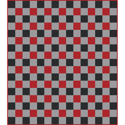 NO CUT Buffalo Check Quilt Kit (Black and Red)
