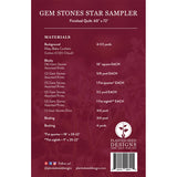 Gem Stones Star Sampler Quilt Pattern (PSD2-007)