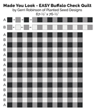 NO CUT Buffalo Check Quilt Kit (Black and White)