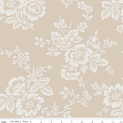 Buttercup Blooms WIDE BACK Taupe (WB11158-Taupe)