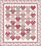 Stacked Hearts Quilt Pattern (PSD-436P)