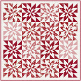 Poinsettia Stars PDF Quilt Pattern